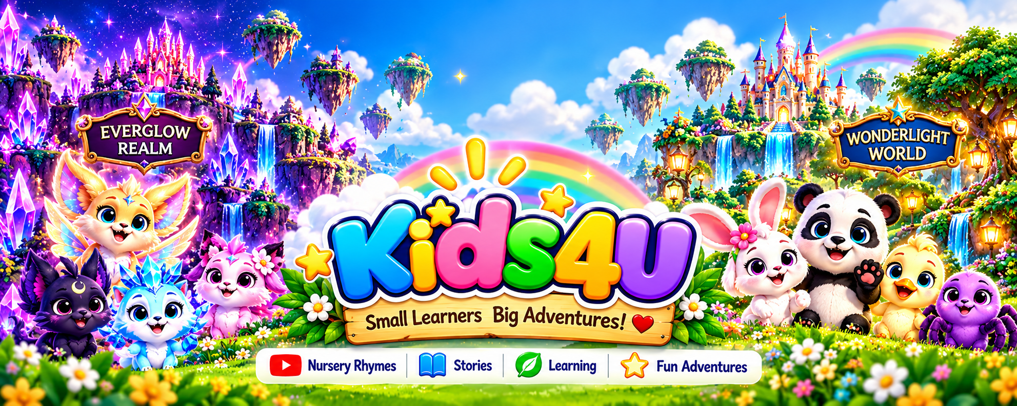 Kids4U magical worlds banner